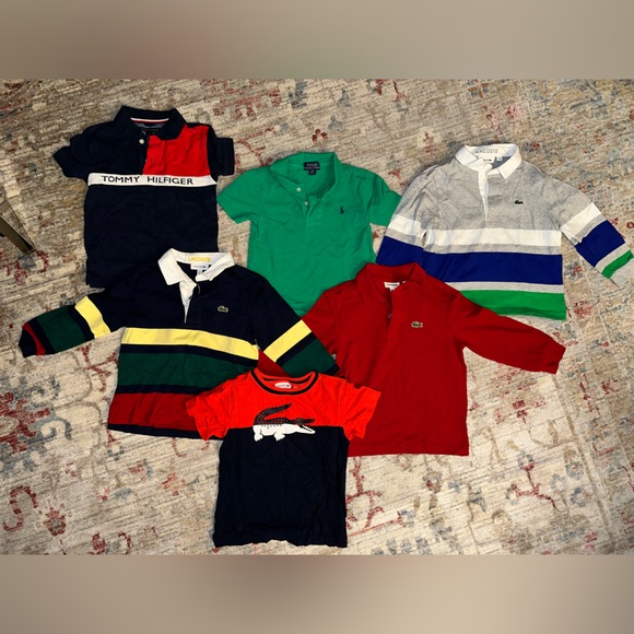 ✨SOLD✨ Little Boys Toddler Lacoste / Ralph Lauren Polo / Tommy Shirts Lot 3T - Picture 4 of 4